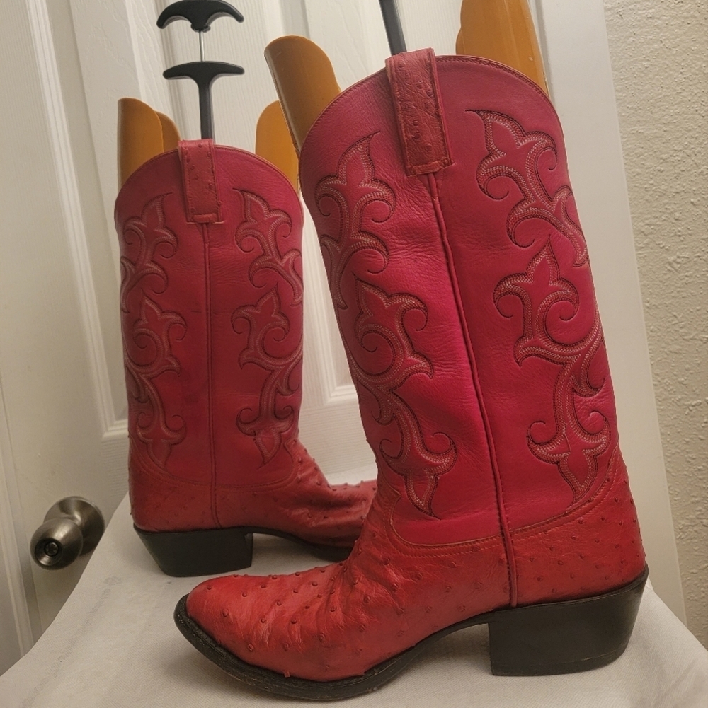 Caboots Ostrich Men's cowboy boots size10 - Picture 16 of 16